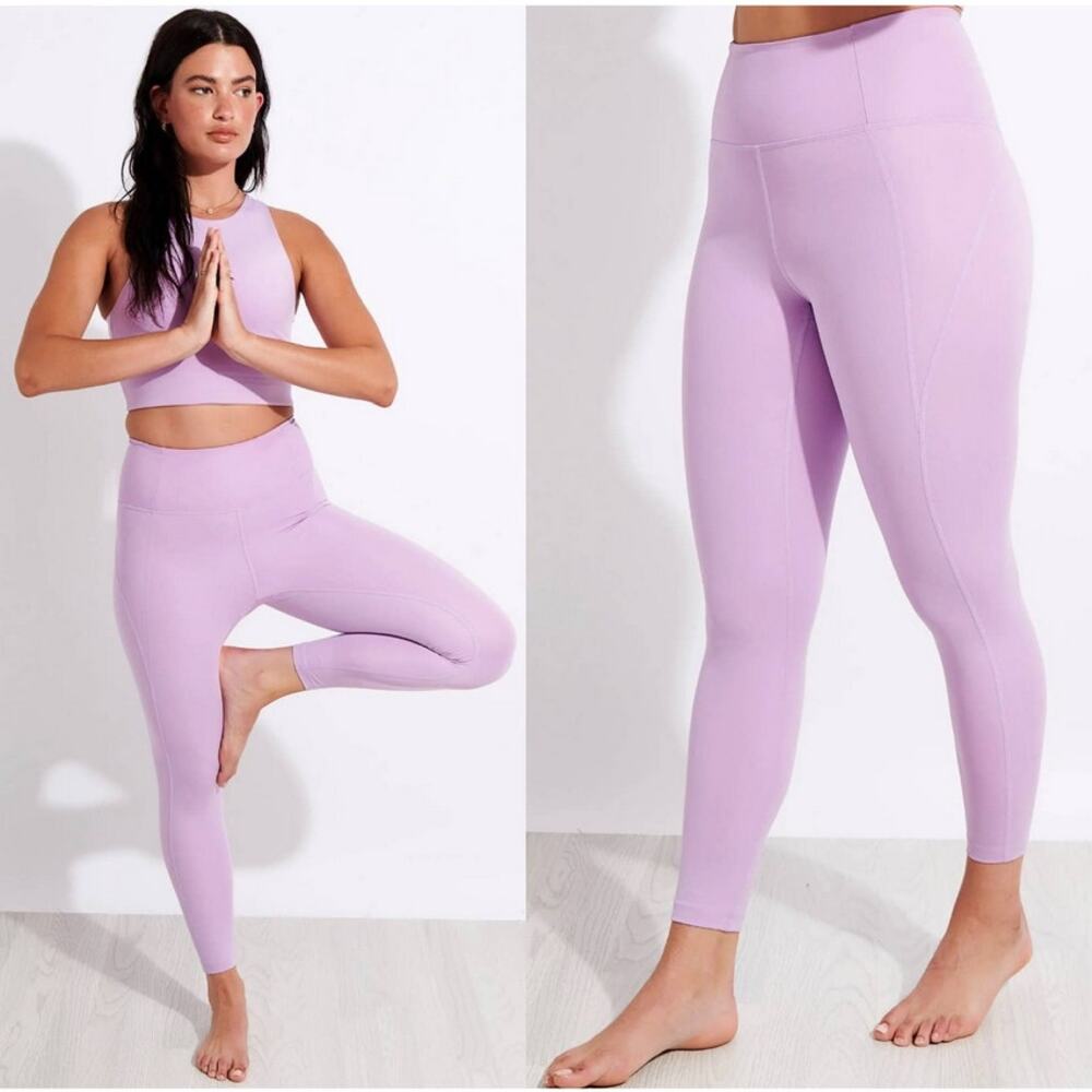 Girlfriend Collective Lilac Purple Compressive High Rise Legging In‎ Small Yoga